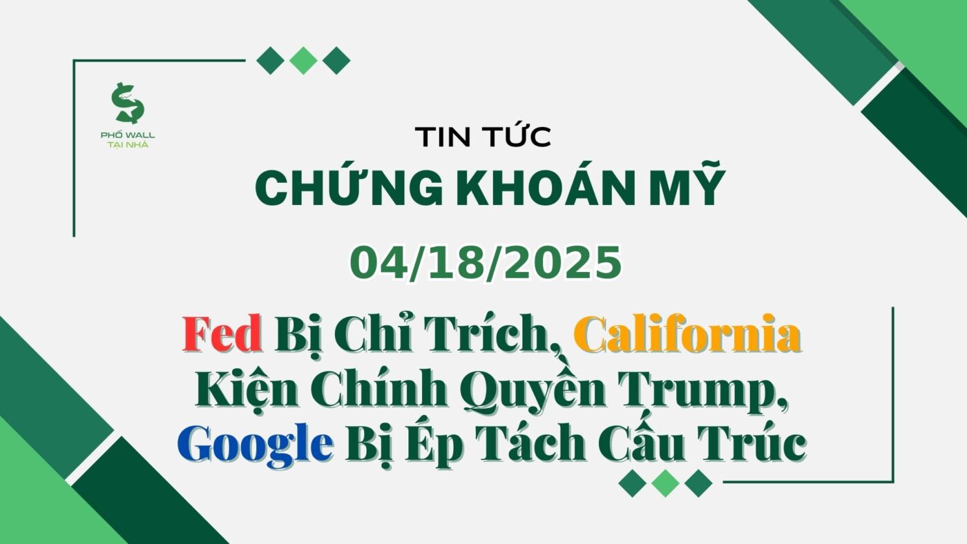 Chứng khoán Mỹ 04182025