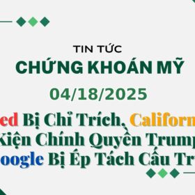 Chứng khoán Mỹ 04182025