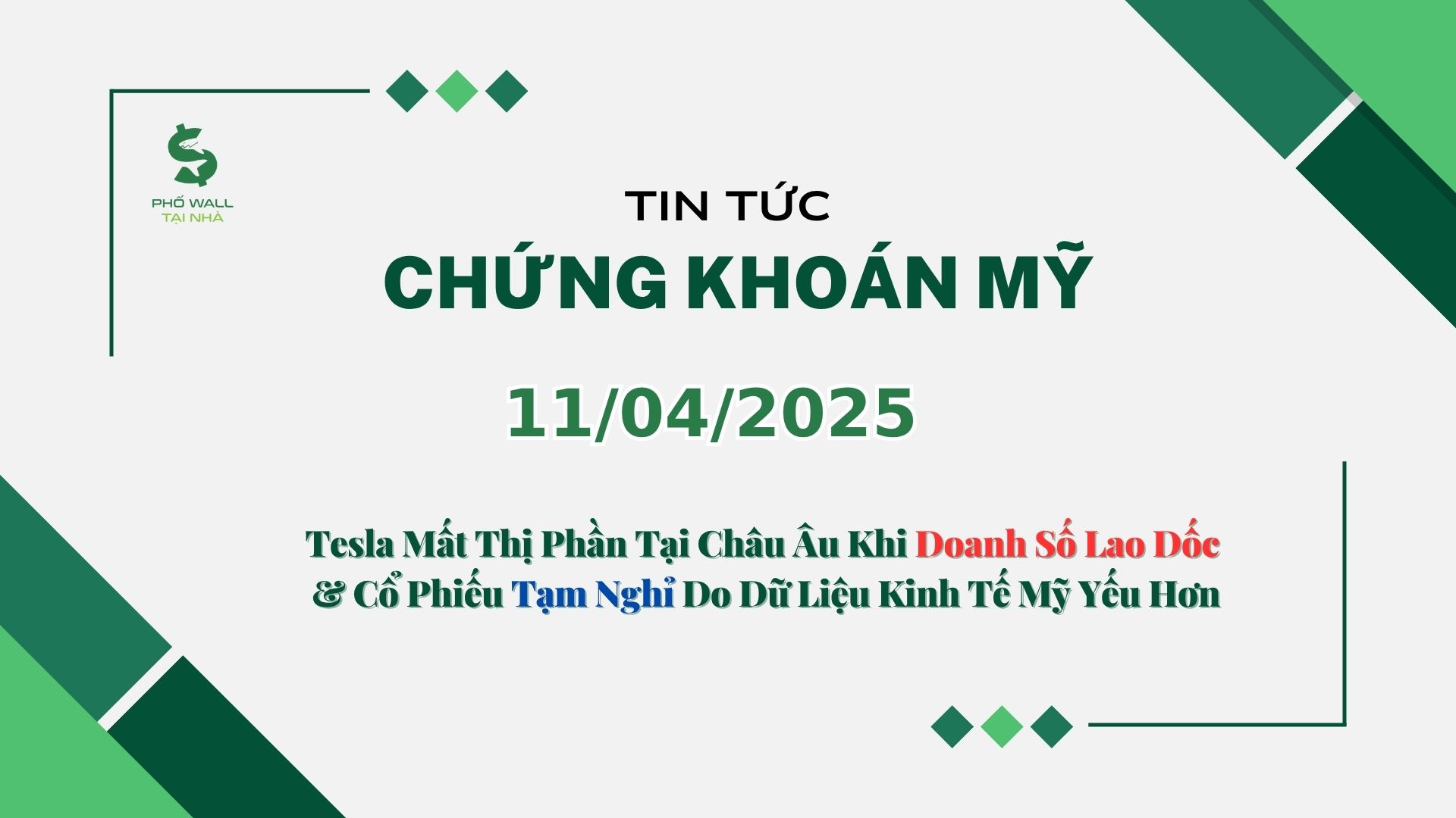 Chứng khoán Mỹ 11042025