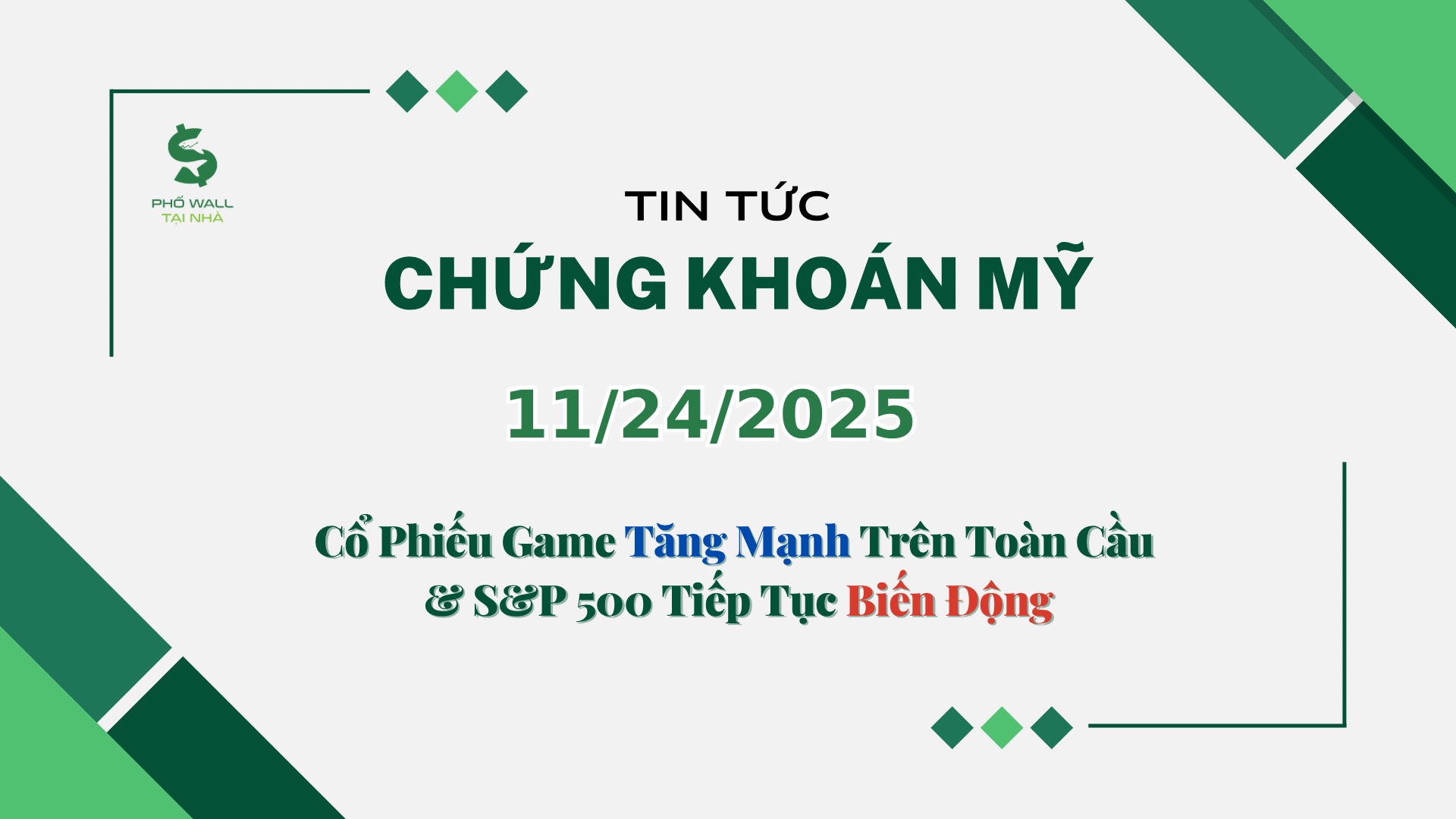 Chứng khoán Mỹ 11242025