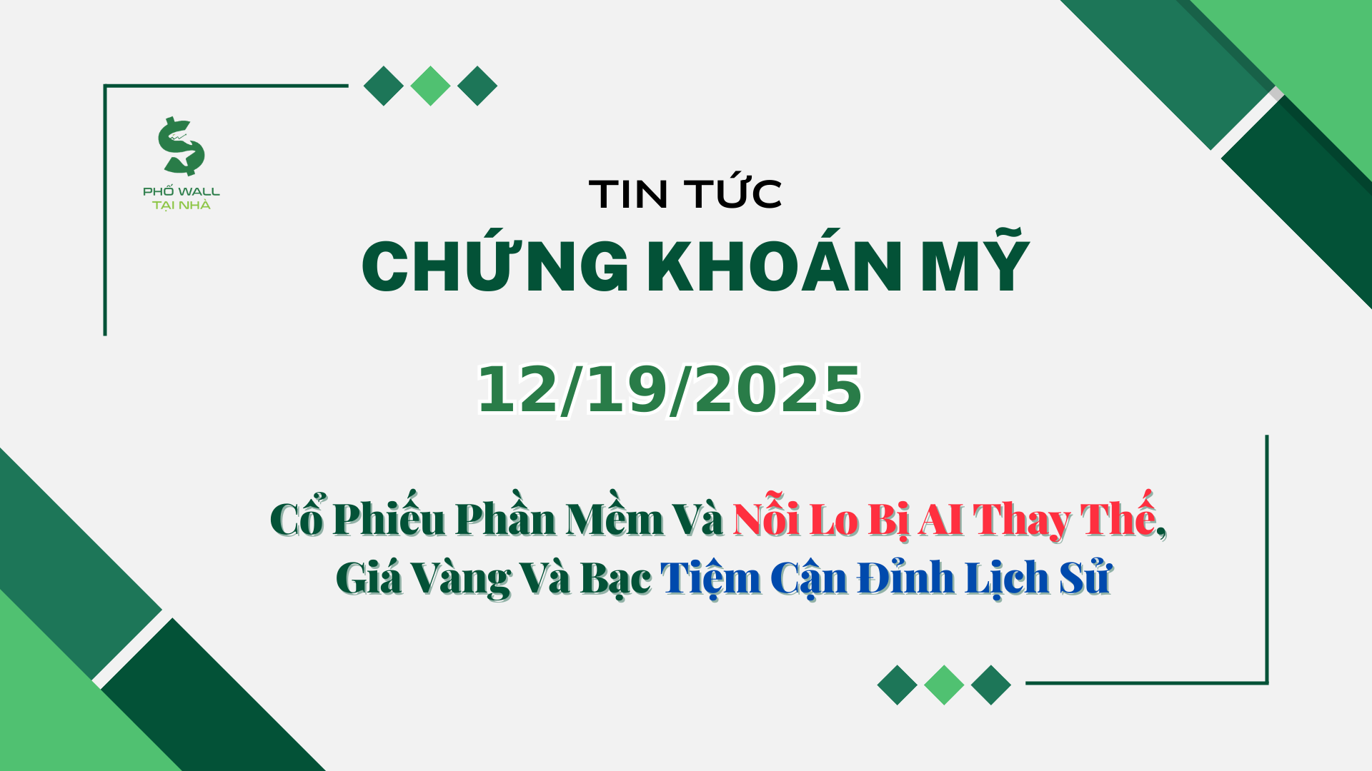 Chứng khoán Mỹ 12192025