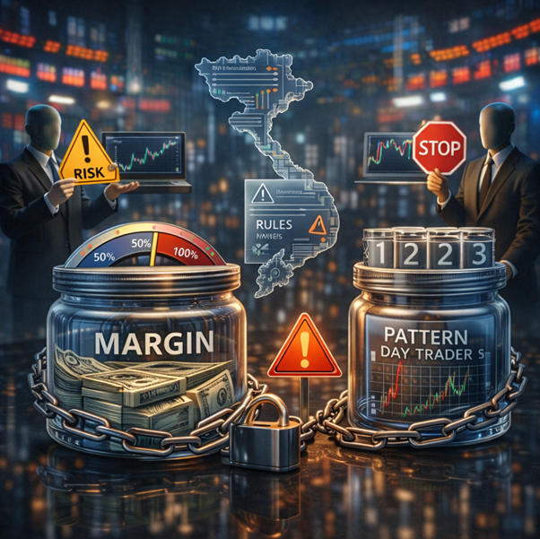 Margin và quy tắc Pattern Day Trader