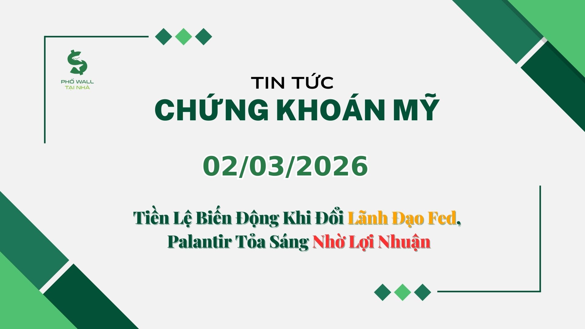 Chứng khoán Mỹ 02032026