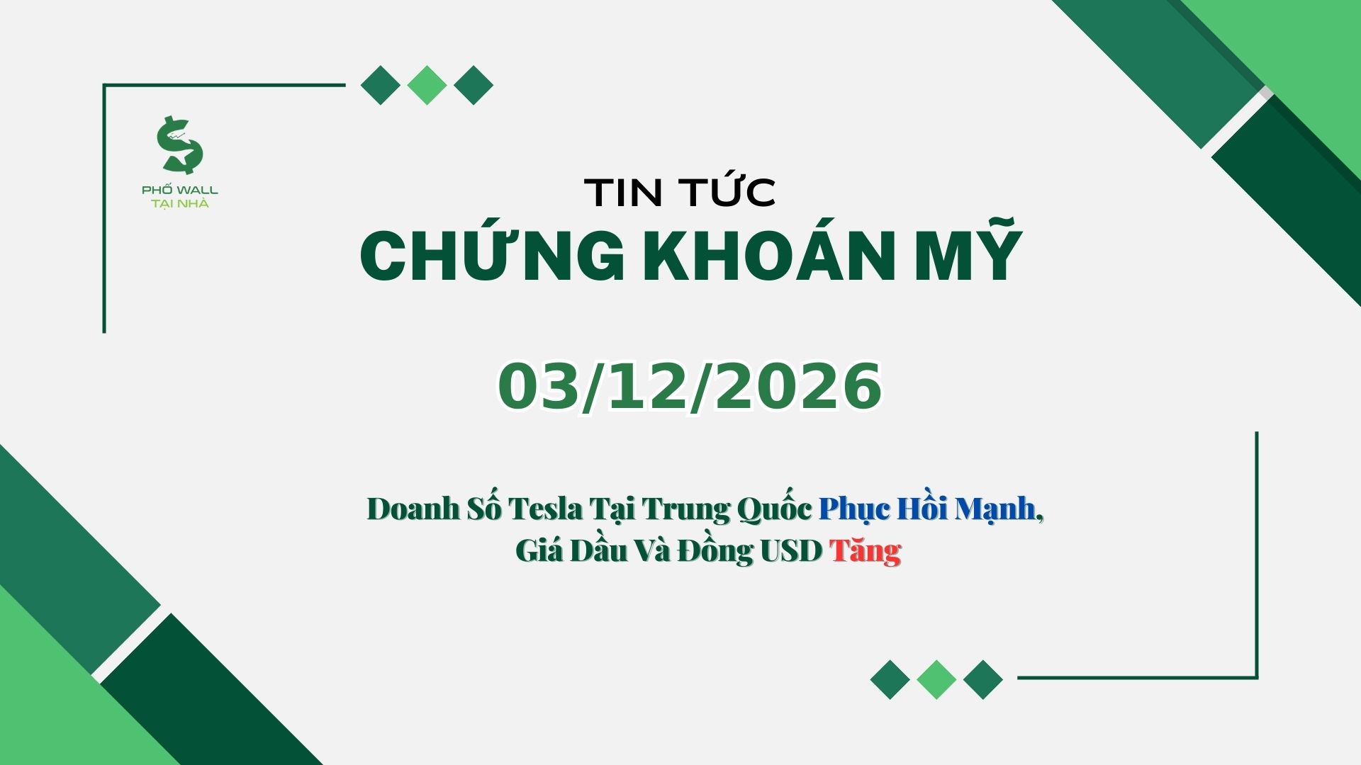 Chứng Khoán Mỹ 03/12/2026: