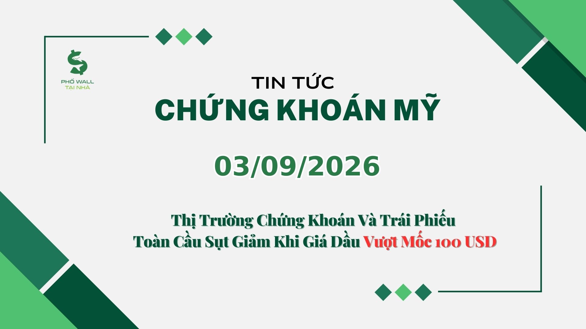 Chứng khoán Mỹ 03092026
